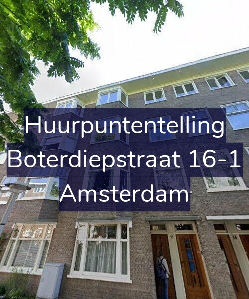 Foto gevel Huurpuntentelling voor Boterdiepstraat 16-1, Amsterdam