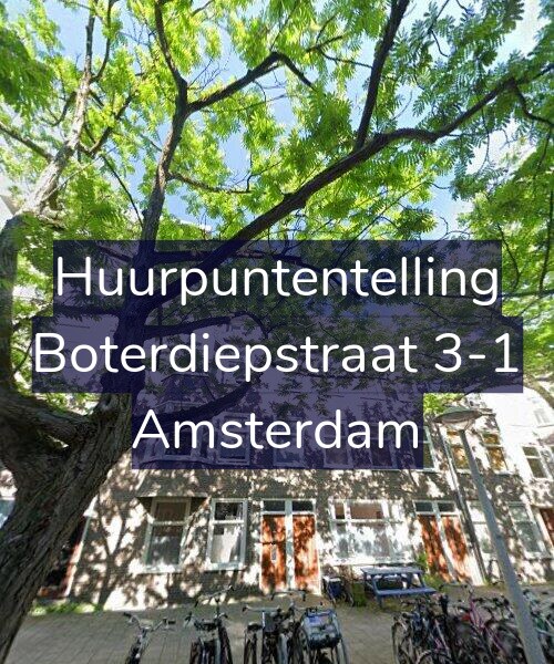 Foto gevel Huurpuntentelling voor Boterdiepstraat 3-1, Amsterdam