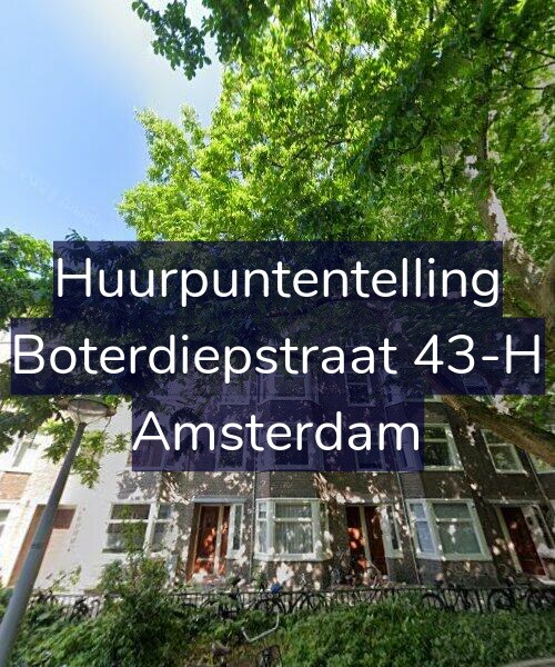 Foto gevel Huurpuntentelling voor Boterdiepstraat 43-H, Amsterdam