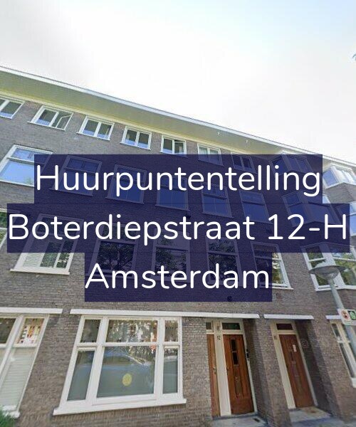 Foto gevel Huurpuntentelling voor Boterdiepstraat 12-H, Amsterdam