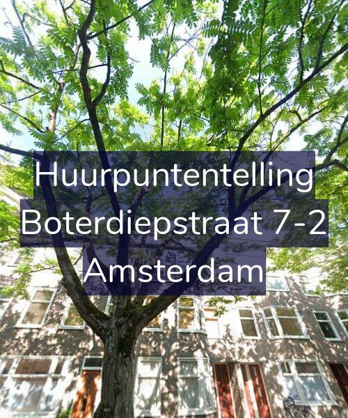 Foto gevel Huurpuntentelling voor Boterdiepstraat 7-2, Amsterdam