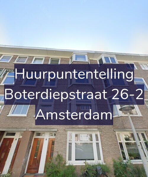 Foto gevel Huurpuntentelling voor Boterdiepstraat 26-2, Amsterdam