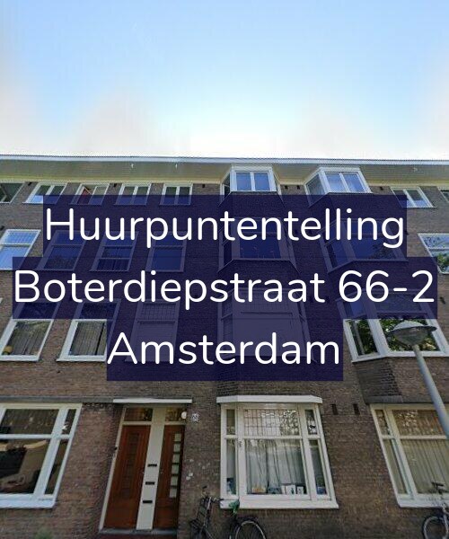 Foto gevel Huurpuntentelling voor Boterdiepstraat 66-2, Amsterdam