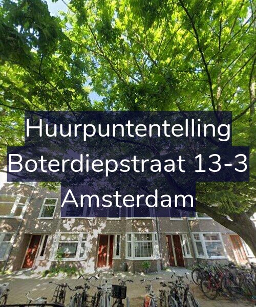 Foto gevel Huurpuntentelling voor Boterdiepstraat 13-3, Amsterdam