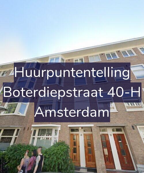 Foto gevel Huurpuntentelling voor Boterdiepstraat 40-H, Amsterdam