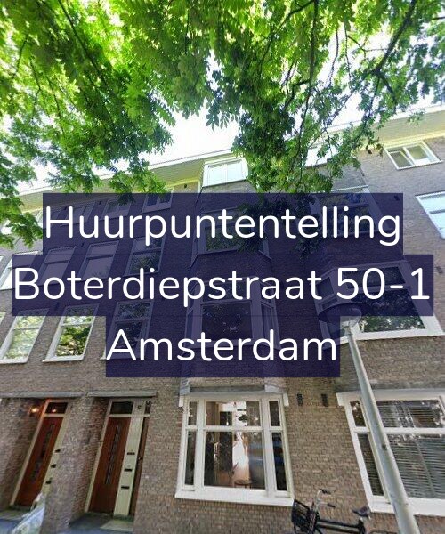 Foto gevel Huurpuntentelling voor Boterdiepstraat 50-1, Amsterdam