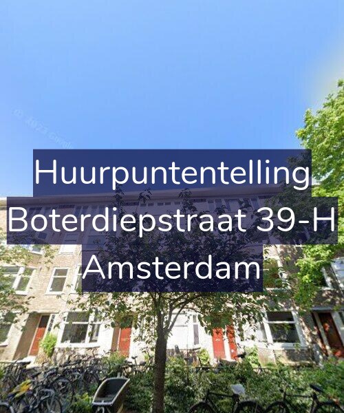 Foto gevel Huurpuntentelling voor Boterdiepstraat 39-H, Amsterdam