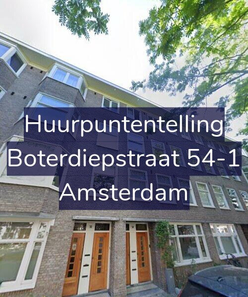 Foto gevel Huurpuntentelling voor Boterdiepstraat 54-1, Amsterdam