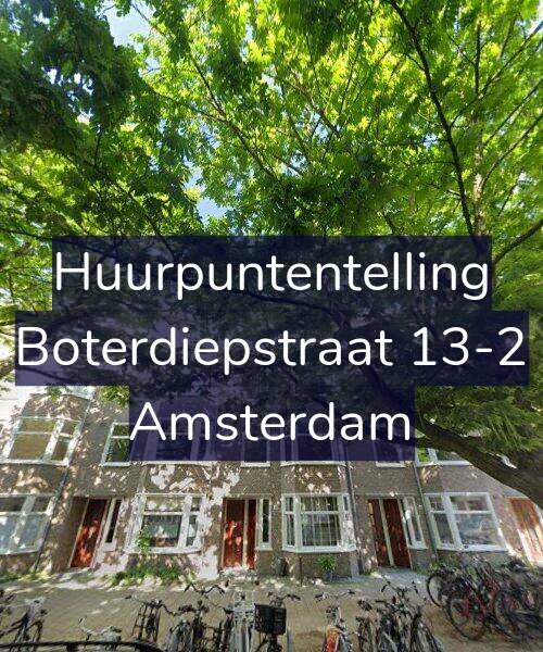 Foto gevel Huurpuntentelling voor Boterdiepstraat 13-2, Amsterdam