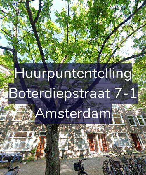 Foto gevel Huurpuntentelling voor Boterdiepstraat 7-1, Amsterdam