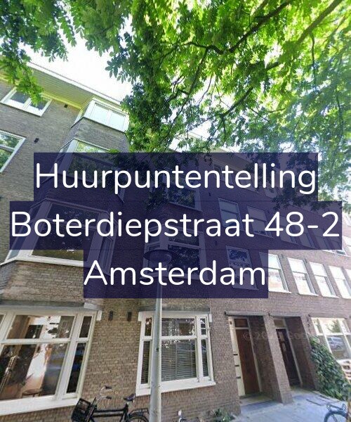 Foto gevel Huurpuntentelling voor Boterdiepstraat 48-2, Amsterdam