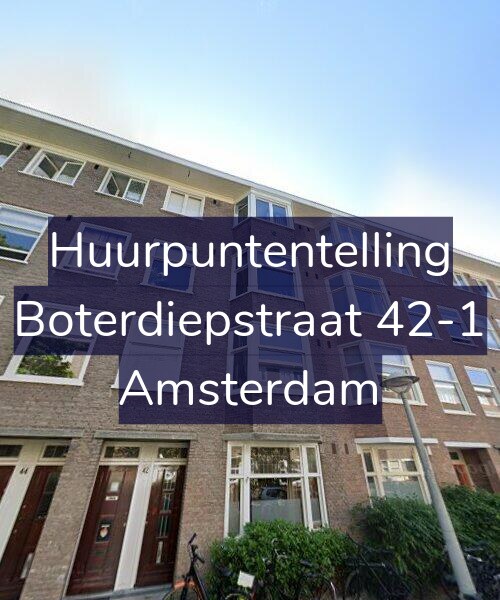 Foto gevel Huurpuntentelling voor Boterdiepstraat 42-1, Amsterdam