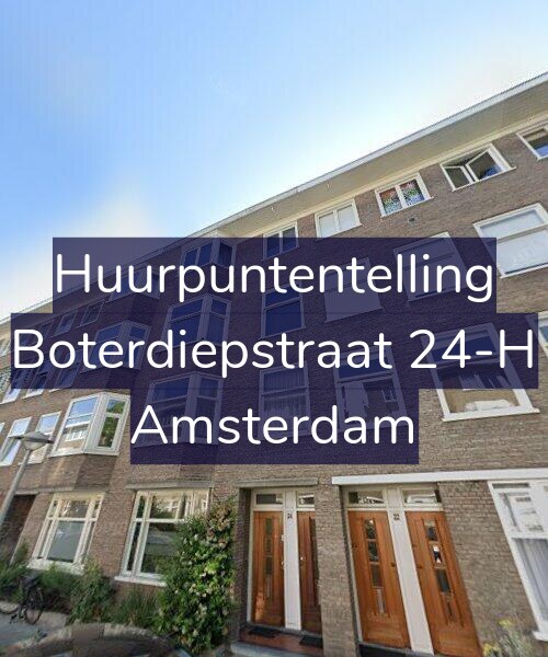 Foto gevel Huurpuntentelling voor Boterdiepstraat 24-H, Amsterdam