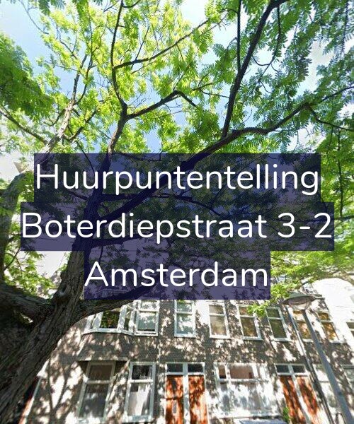 Foto gevel Huurpuntentelling voor Boterdiepstraat 3-2, Amsterdam
