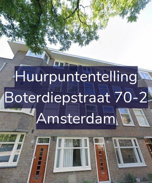 Foto gevel Huurpuntentelling voor Boterdiepstraat 70-2, Amsterdam