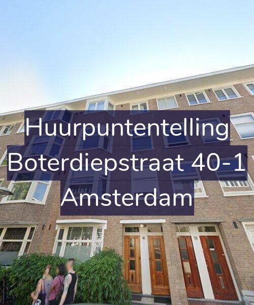 Foto gevel Huurpuntentelling voor Boterdiepstraat 40-1, Amsterdam