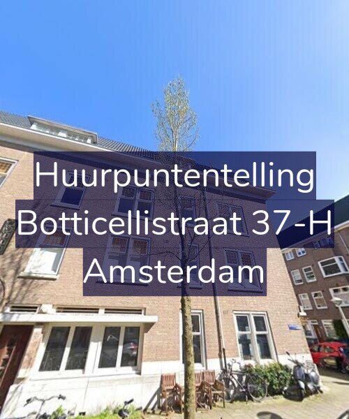 Foto gevel Huurpuntentelling voor Botticellistraat 37-H, Amsterdam
