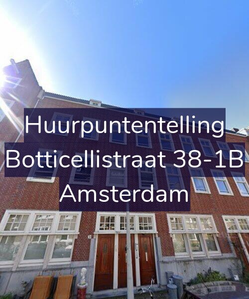 Foto gevel Huurpuntentelling voor Botticellistraat 38-1B, Amsterdam