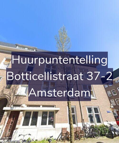 Foto gevel Huurpuntentelling voor Botticellistraat 37-2, Amsterdam