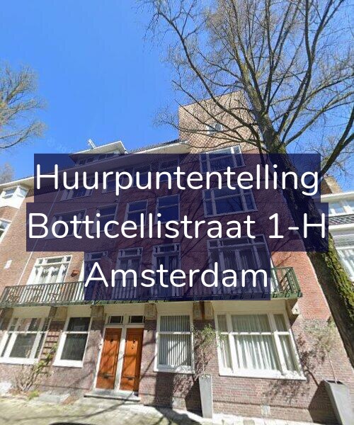 Foto gevel Huurpuntentelling voor Botticellistraat 1-H, Amsterdam