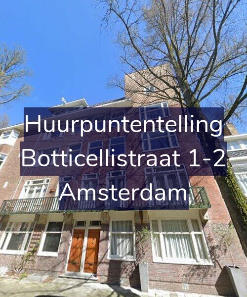 Foto gevel Huurpuntentelling voor Botticellistraat 1-2, Amsterdam