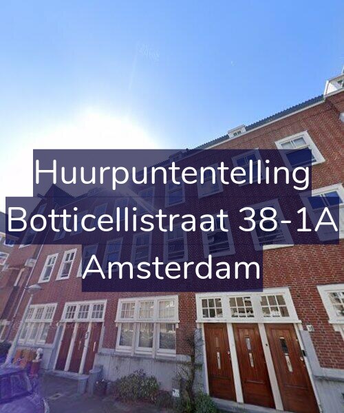 Foto gevel Huurpuntentelling voor Botticellistraat 38-1A, Amsterdam