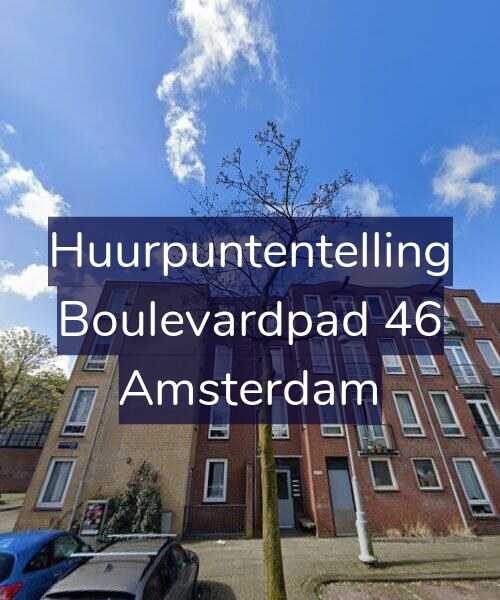 Foto gevel Huurpuntentelling voor Boulevardpad 46, Amsterdam