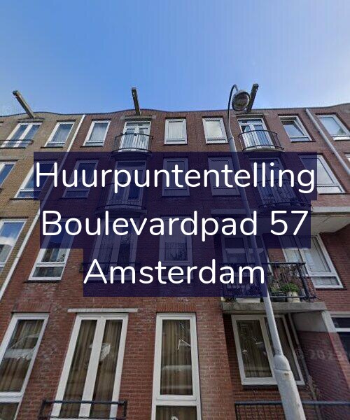 Foto gevel Huurpuntentelling voor Boulevardpad 57, Amsterdam