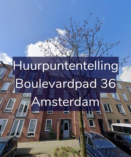 Foto gevel Huurpuntentelling voor Boulevardpad 36, Amsterdam