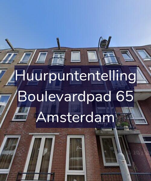 Foto gevel Huurpuntentelling voor Boulevardpad 65, Amsterdam