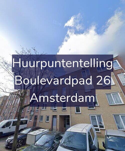 Foto gevel Huurpuntentelling voor Boulevardpad 26, Amsterdam