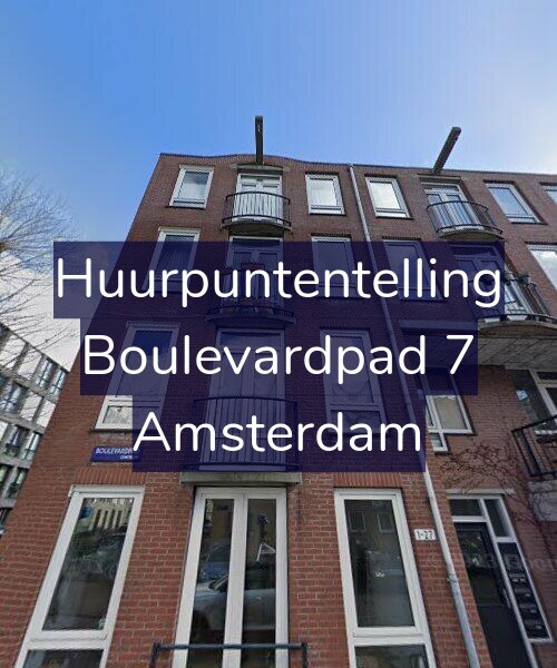 Foto gevel Huurpuntentelling voor Boulevardpad 7, Amsterdam