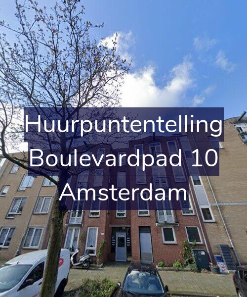 Foto gevel Huurpuntentelling voor Boulevardpad 10, Amsterdam