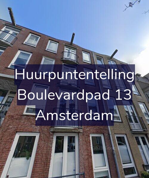 Foto gevel Huurpuntentelling voor Boulevardpad 13, Amsterdam