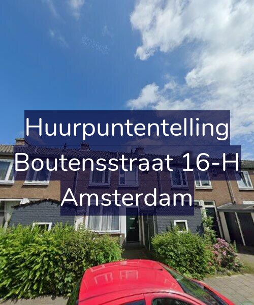 Foto gevel Huurpuntentelling voor Boutensstraat 16-H, Amsterdam