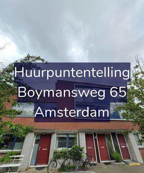 Foto gevel Huurpuntentelling voor Boymansweg 65, Amsterdam