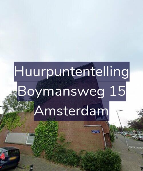 Foto gevel Huurpuntentelling voor Boymansweg 15, Amsterdam
