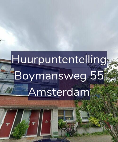 Foto gevel Huurpuntentelling voor Boymansweg 55, Amsterdam
