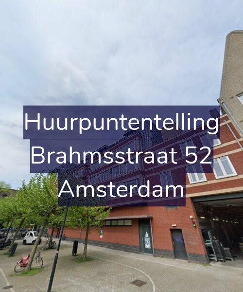 Foto gevel Huurpuntentelling voor Brahmsstraat 52, Amsterdam
