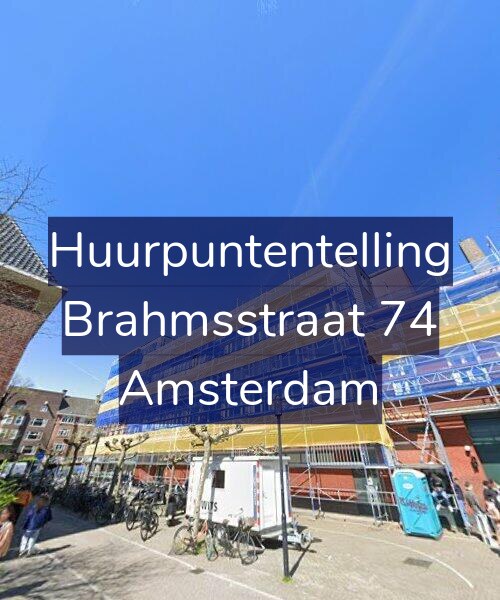 Foto gevel Huurpuntentelling voor Brahmsstraat 74, Amsterdam