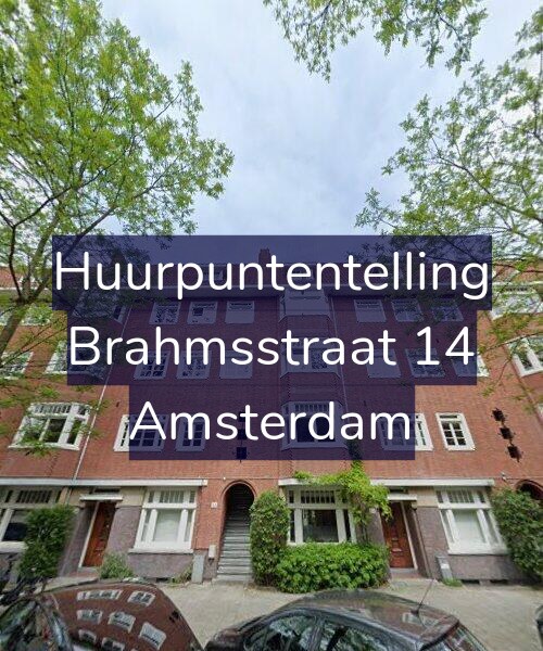 Foto gevel Huurpuntentelling voor Brahmsstraat 14, Amsterdam