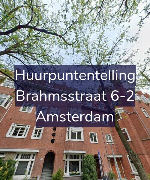 Foto gevel Huurpuntentelling voor Brahmsstraat 6-2, Amsterdam