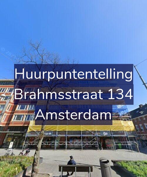 Foto gevel Huurpuntentelling voor Brahmsstraat 134, Amsterdam