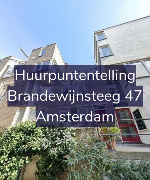 Foto gevel Huurpuntentelling voor Brandewijnsteeg 47, Amsterdam