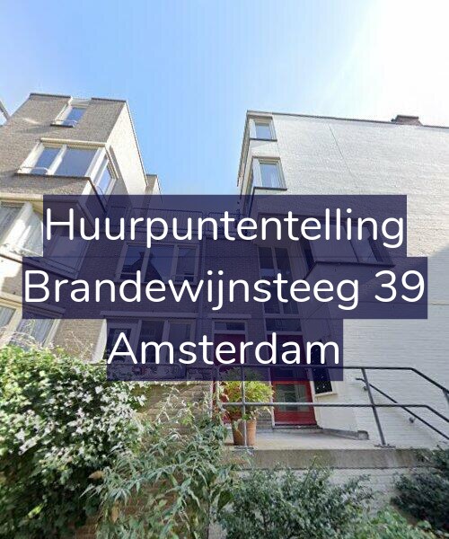 Foto gevel Huurpuntentelling voor Brandewijnsteeg 39, Amsterdam