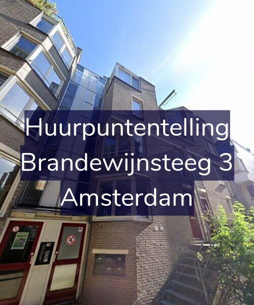 Foto gevel Huurpuntentelling voor Brandewijnsteeg 3, Amsterdam