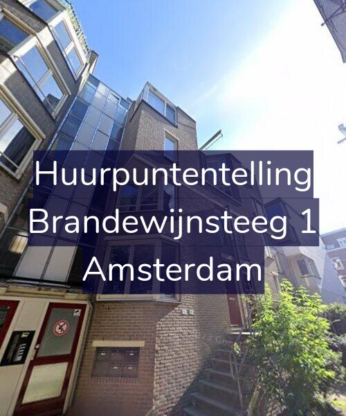 Foto gevel Huurpuntentelling voor Brandewijnsteeg 1, Amsterdam