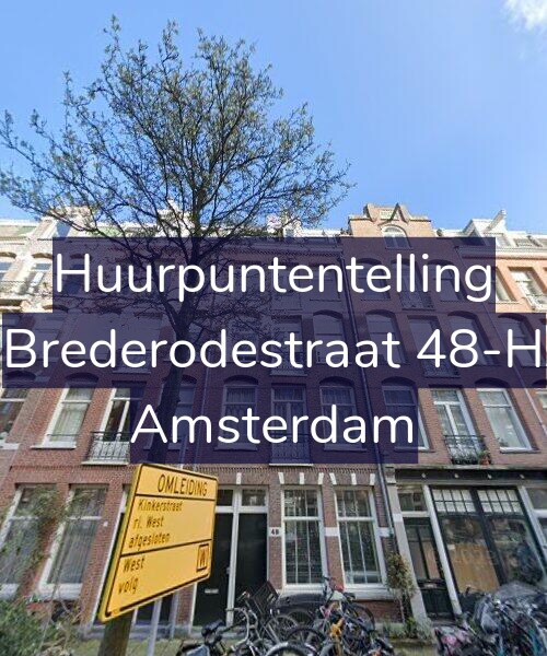 Foto gevel Huurpuntentelling voor Brederodestraat 48-H, Amsterdam