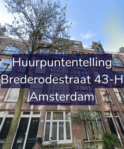 Foto gevel Huurpuntentelling voor Brederodestraat 43-H, Amsterdam