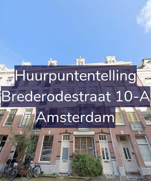 Foto gevel Huurpuntentelling voor Brederodestraat 10-A, Amsterdam